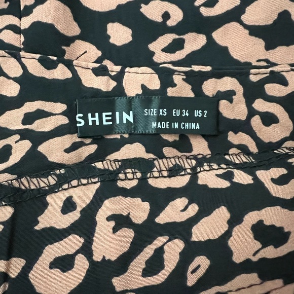 LEOPARD PRINT MID LENGTH SLIT SKIRT - Picture 4 of 6